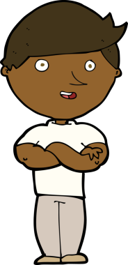 Bir insan tarafından çizilmiş mutlu bir adam.