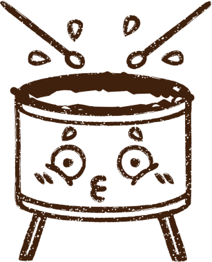 Bir insan tarafından çizilen Davul Kömürü Çizimi