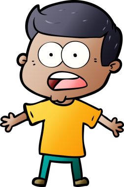 Bir insan tarafından çizilmiş bir karikatür.