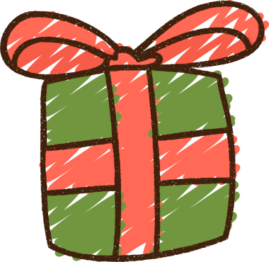 Bir insan tarafından çizilen ambalajlanmış Şimdiki Tebeşir Çizimi