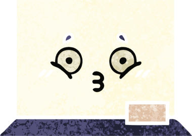 Bir insan tarafından çizilmiş beyaz bir panonun retro çizim tarzı karikatürü