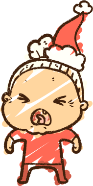 Bir insan tarafından çizilen Noel Kadın Tebeşiri