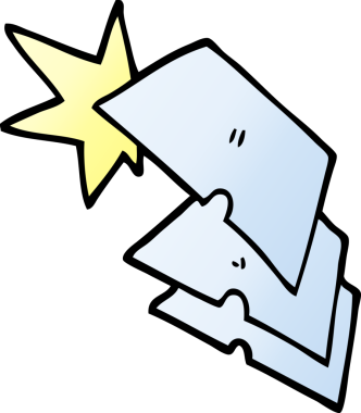 Bir insan tarafından çizilmiş parlak jiletler.