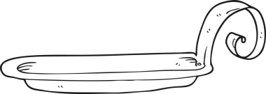 Bir insan tarafından çizilmiş eski siyah beyaz karikatür kurşun mum tabanı.