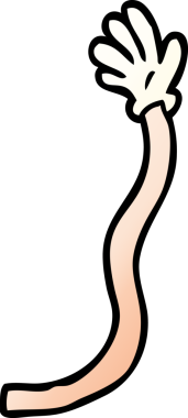 karikatür karalama retro el hareketleri bir insan tarafından çizildi