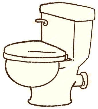 Bir insan tarafından çizilmiş tuvalet tebeşiri.