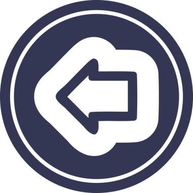 Bir insan tarafından çizilmiş ok işareti