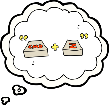 Bir insan tarafından çizilmiş serbest çizilmiş düşünce kabarcığı çizgi film komut Z fonksiyonu