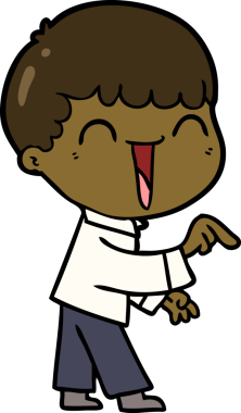 Bir insan tarafından çizilmiş mutlu bir adam.