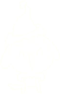 Bir insan tarafından çizilen Noel Köpeği Tebeşiri