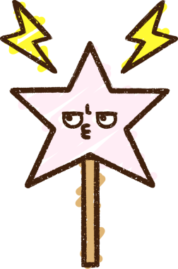 Bir insan tarafından çizilen sihirli değnek tebeşiri