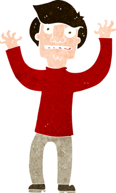 Bir insan tarafından çizilmiş karikatür.