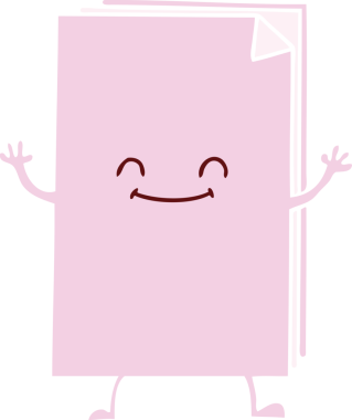 Bir insan tarafından çizilmiş garip bir çizgi film mutlu kağıtlar yığını