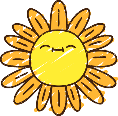 Bir insan tarafından çizilen Mutlu Çiçek Tebeşiri