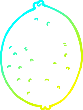 Bir insan tarafından çizilmiş limon karikatürü.