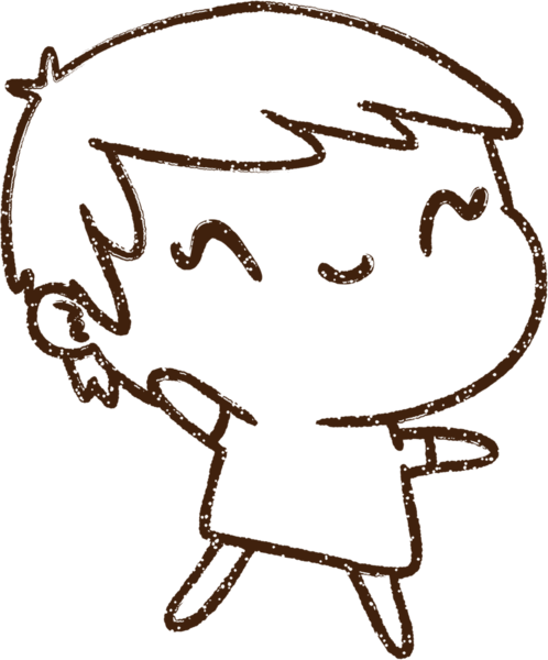 Bir insan tarafından çizilen Mutlu Kadın Kömürü