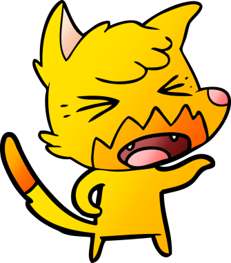 Bir insan tarafından çizilmiş tilki çizgi film karakteri