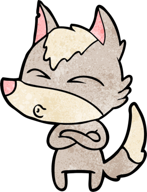 Bir insan tarafından çizilmiş bir kurt düdüğü.