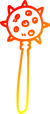 Bir insan tarafından çizilmiş bir ortaçağ çizgi çizimi.