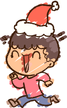 Bir insan tarafından çizilen Noel Çocuğu Tebeşiri