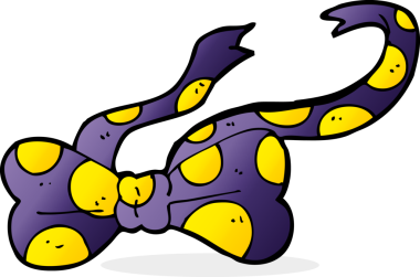 Bir insan tarafından çizilmiş çizgi film papyonu.