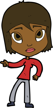 Bir insan tarafından çizilmiş bir karikatür.