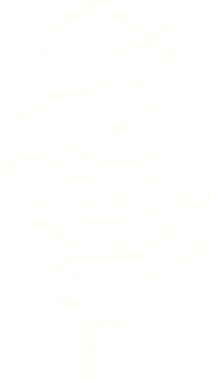 Bir insan tarafından çizilen Noel Şarkıcısı Tebeşiri