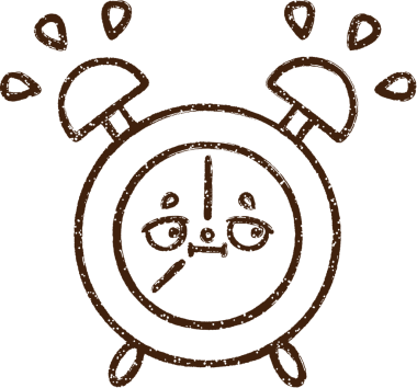 Bir insan tarafından çizilmiş Alarm Saati Kömürü Çizimi