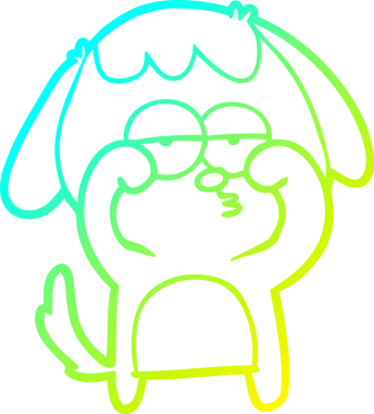 Bir insan tarafından çizilmiş soğuk hava çizgisi çizimi.