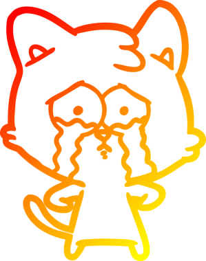 Bir insan tarafından çizilmiş, ağlayan bir karikatür çizimi.