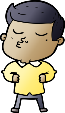 Bir insan tarafından çizilmiş karikatür mankeni adam.