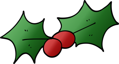 Bir insan tarafından çizilmiş Noel karalaması.