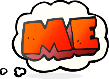 Bir insan tarafından çizilmiş serbest çizim baloncuk karikatür ME sembolü