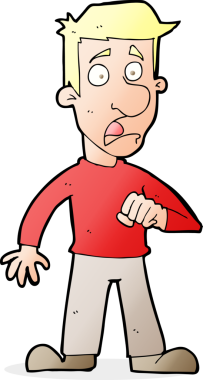 Bir insan tarafından çizilmiş bir karikatür.