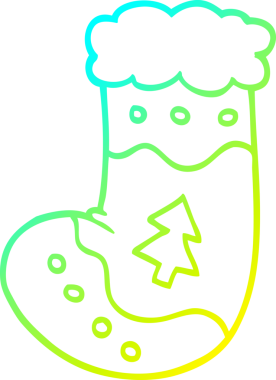 Bir insan tarafından çizilmiş bir karikatür çiziminin soğuk gradyan çizimi