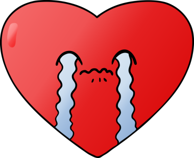 Çizgi film bir insan tarafından çizilmiş hasta bir kalbi sever.