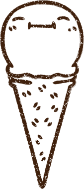 Dondurma Kömürü Bir insan tarafından çizilmiş