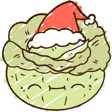 Bir insan tarafından çizilen Noel Lahana Tebeşiri