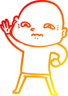 Bir insan tarafından çizilmiş ürkütücü bir çizgi film çizimi.