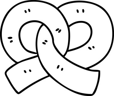 Bir insan tarafından çizilmiş taze kraker çizimi.