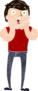 Bir insan tarafından çizilmiş nefes nefese kalmış bir adam.