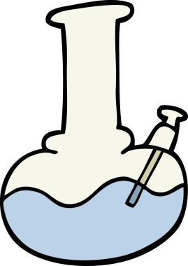 Bir insan tarafından çizilmiş karalama tarzı karikatür su borusu.