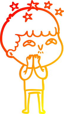 İnsan tarafından çizilmiş bir çizgi film karakteri.