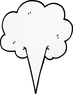 Bir insan tarafından çizilmiş karikatür rüzgarı.