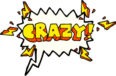 El yazısıyla çizilmiş çizgi roman konuşma balonu bir insan tarafından çizilmiş deli gibi bağırıyor.