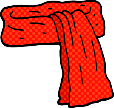 Bir insan tarafından çizilmiş karalama eşarbı.