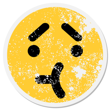 bir insan tarafından çizilmiş belirsiz bir yüz çemberi.