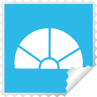 Bir insan tarafından çizilmiş matematik ekipmanının kare soyulmuş etiket karikatürü