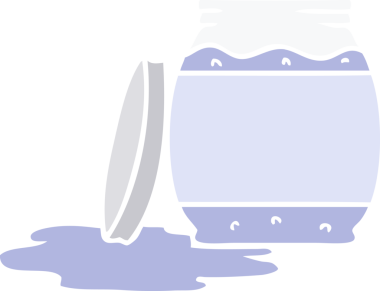 Bir insan tarafından çizilmiş bir çilek reçeli karalaması.