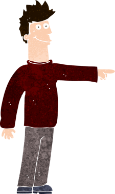 Bir insan tarafından çizilmiş mutlu bir çizgi film.